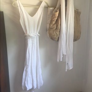 White Linen Sun Dress by 120 Lino, a gorgeous Italian brand.